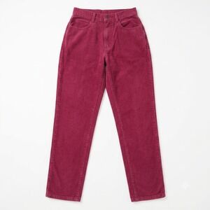 VTG NWT Lee‎ Jeans Womens 5 Med Maroon Burgundy Tapered Made in USA Deadstock
